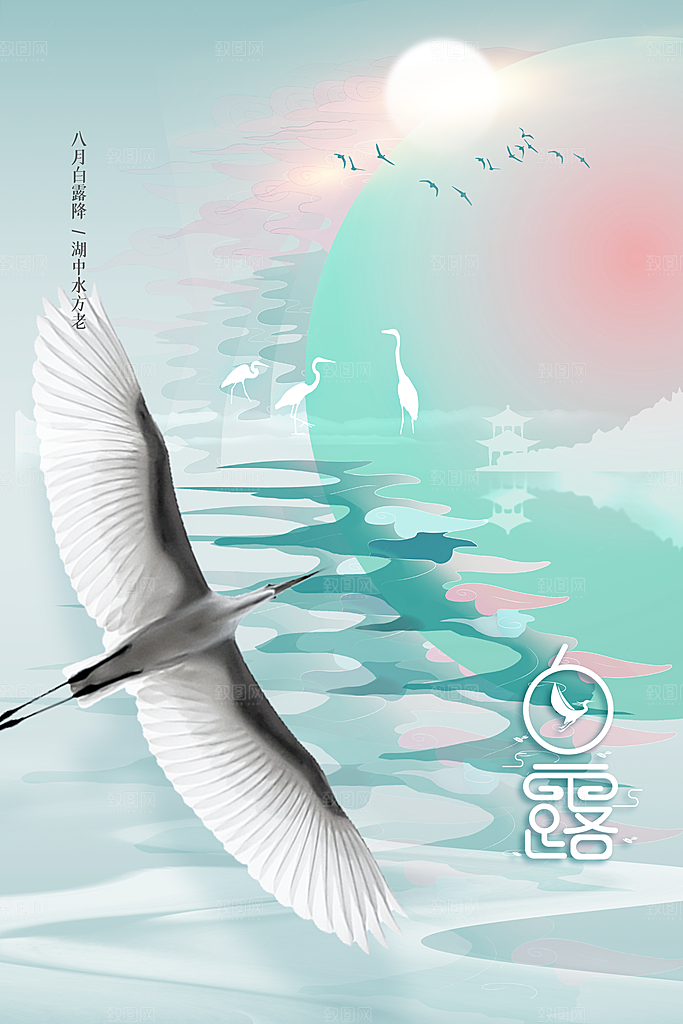 白露节气传统活动海报