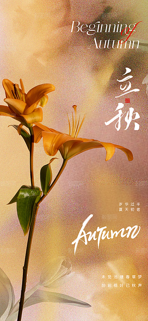 立秋宣传海报设计