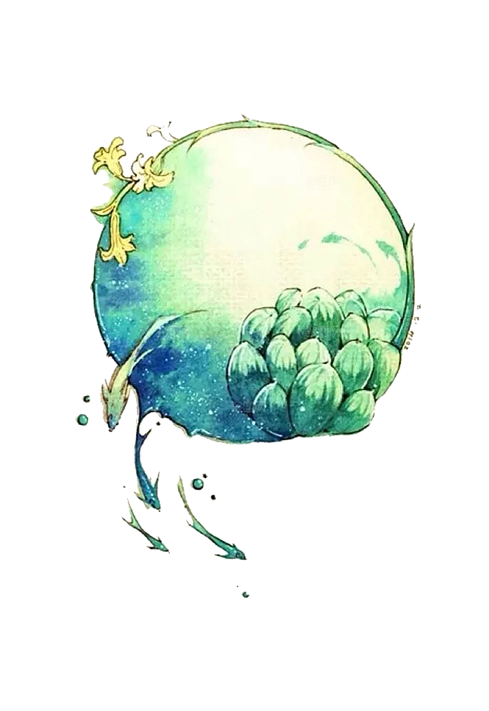 手绘卡通水彩多肉植物仙人掌盆栽PNG素材