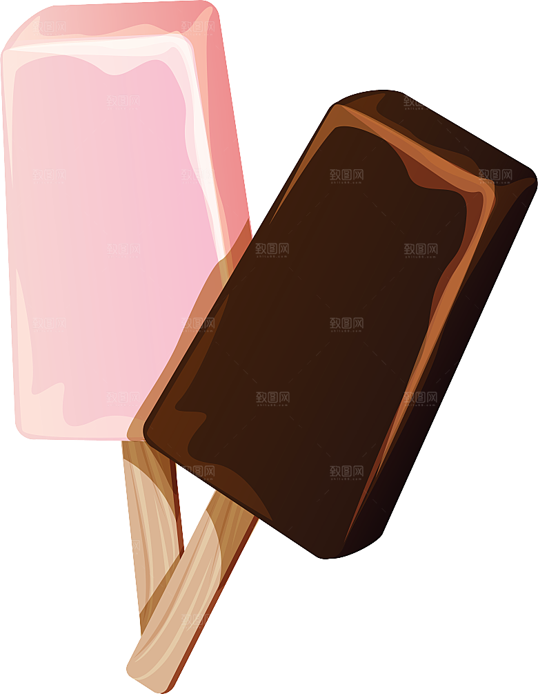 冰淇淋冰激凌冷冻食品甜品设计元素素材