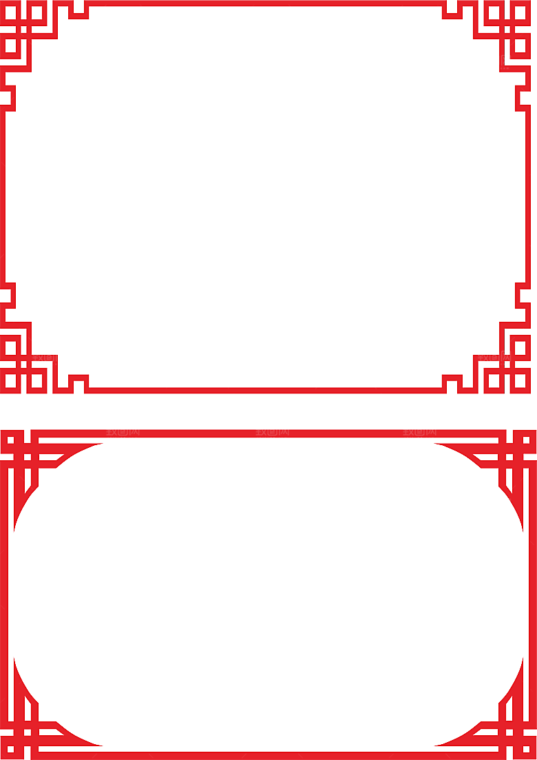 中国风古风古典传统花纹底纹边框相框素材