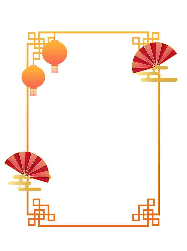 中国风古风古典传统花纹底纹边框相框