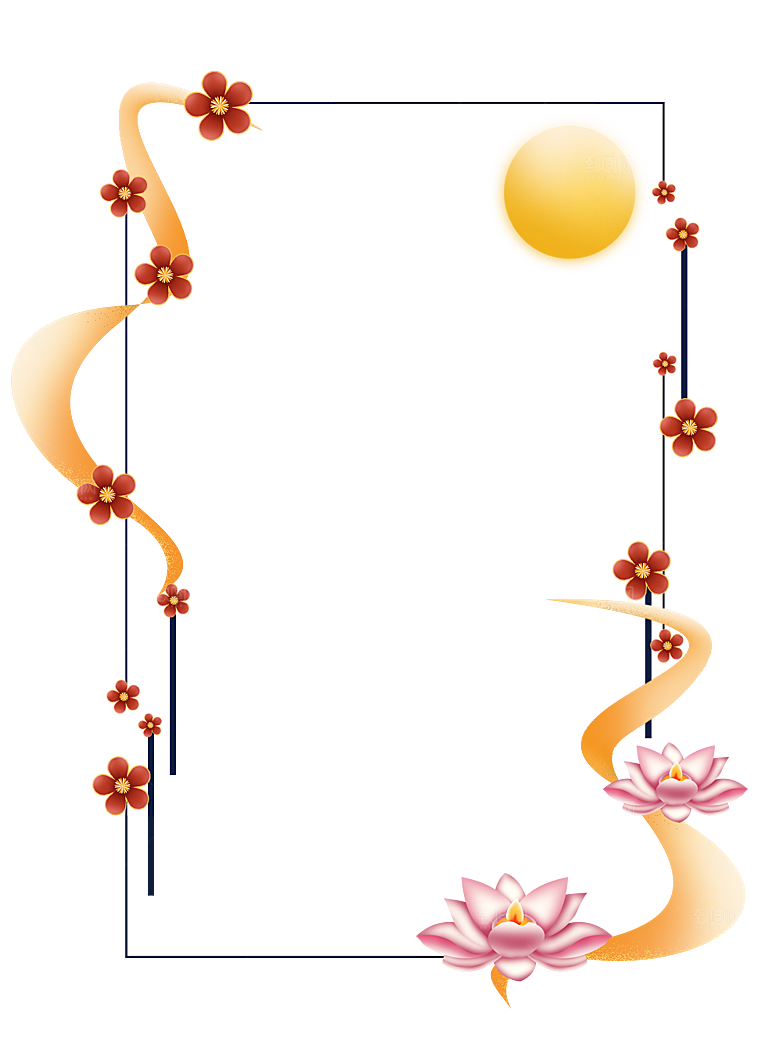 中国风古风古典传统花纹底纹边框相框