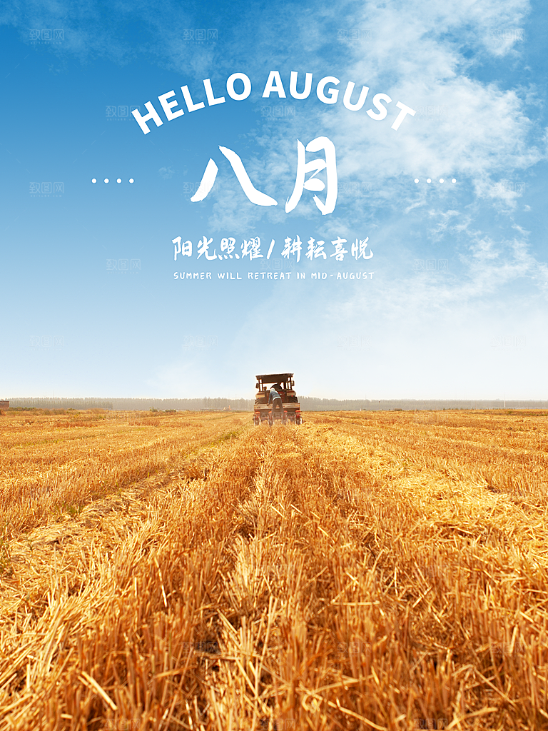 八月你好宣传海报