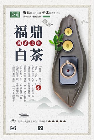 福鼎白茶宣传海报