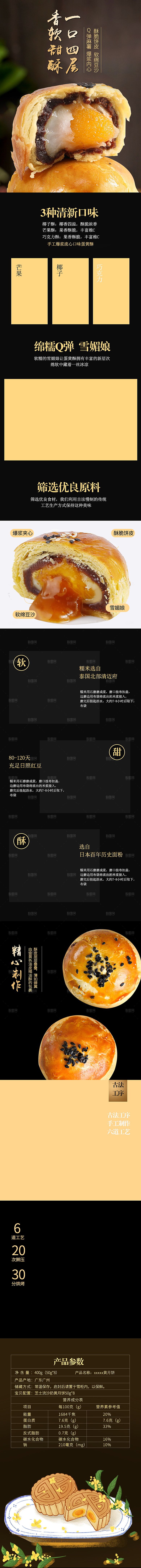 淘宝电商中秋节月饼活动促销详情页