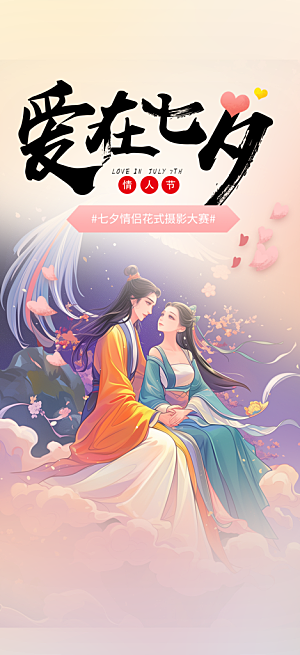 节日浪漫甜蜜美丽情人节爱情活动七夕节海