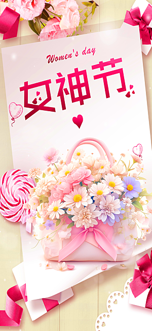 女神节日38节妇女节海报