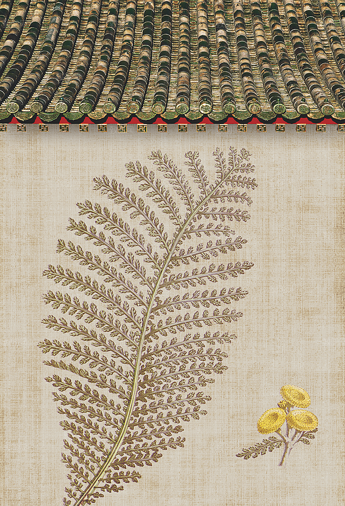 中国风复古工笔画民国风背景素材