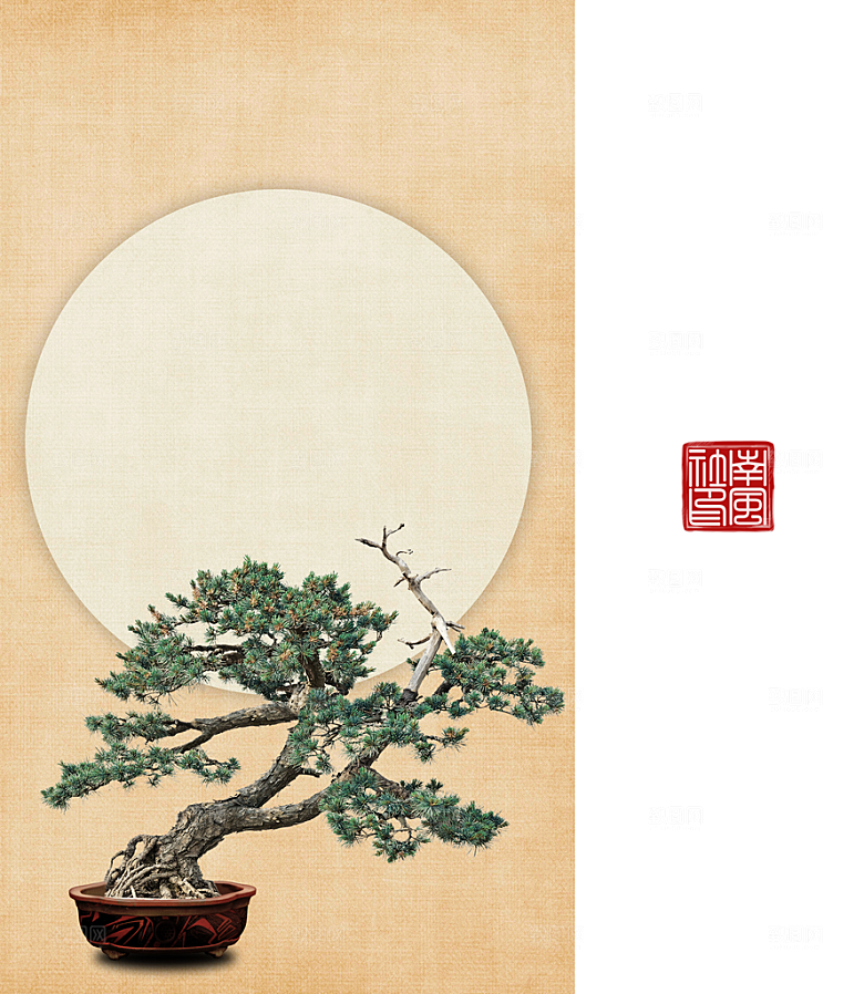中国风复古工笔画民国风背景素材