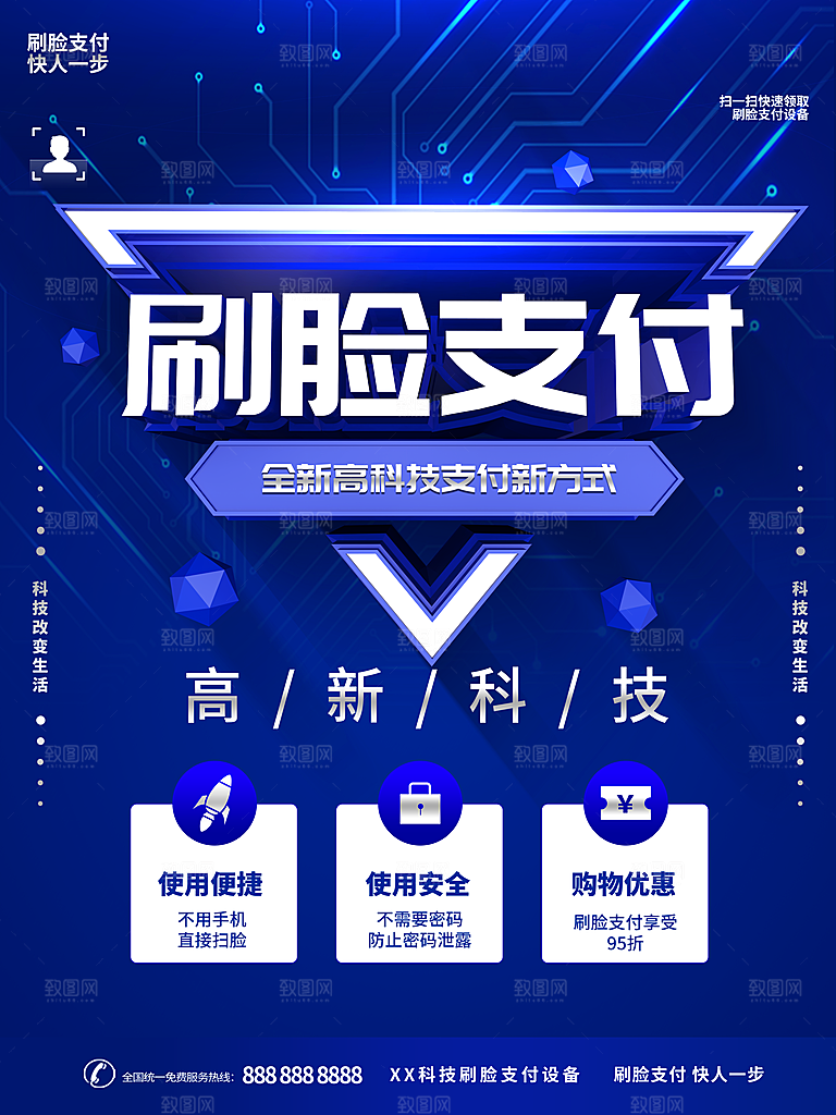刷脸支付高新科技