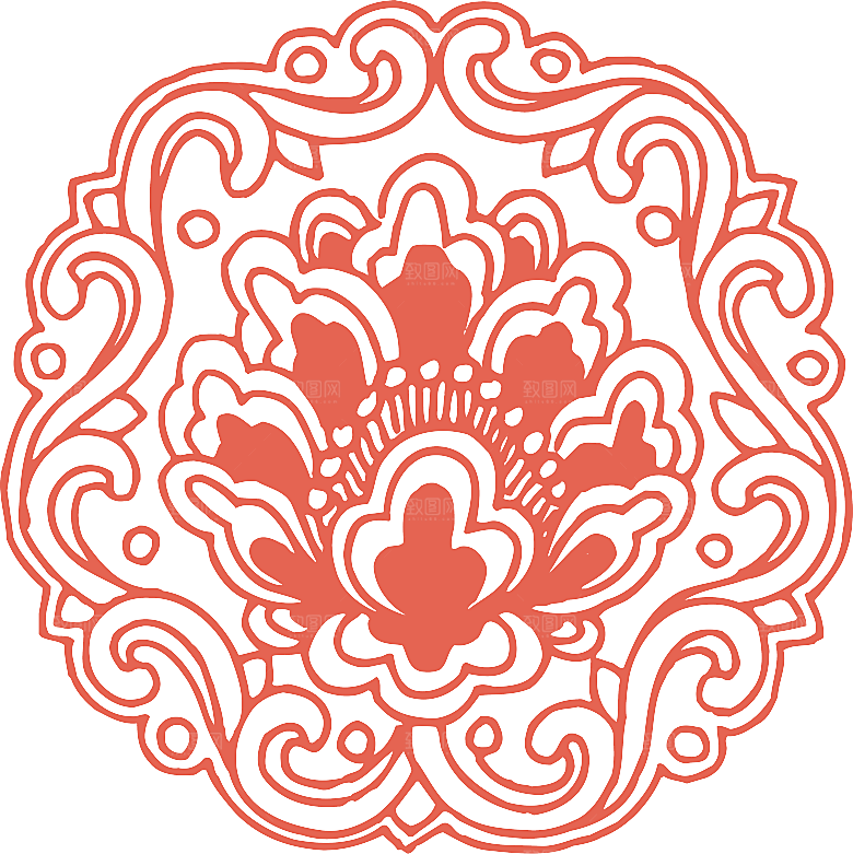 中国风中式古典窗户花纹图案元素