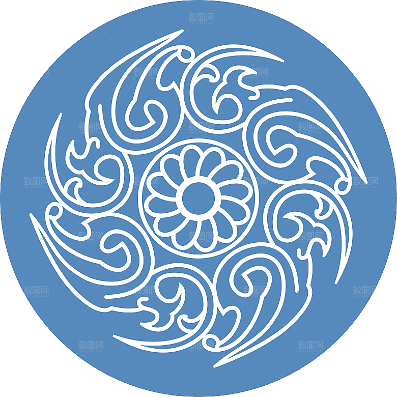 中国风中式古典窗户花纹图案元素