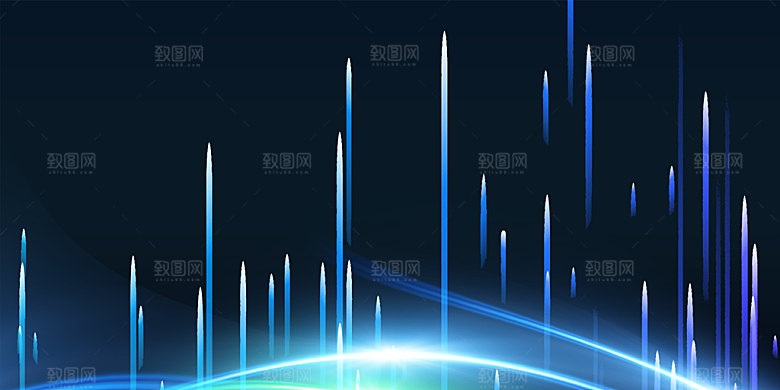 简约时尚科技会议论坛背景板素材