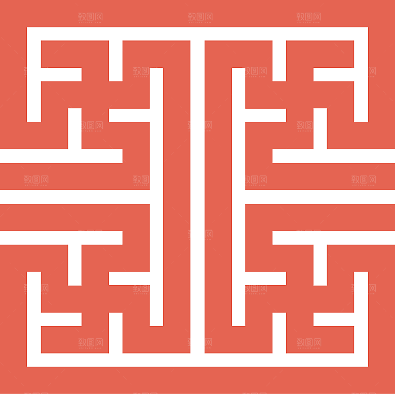 中国风中式古典窗户花纹图案元素