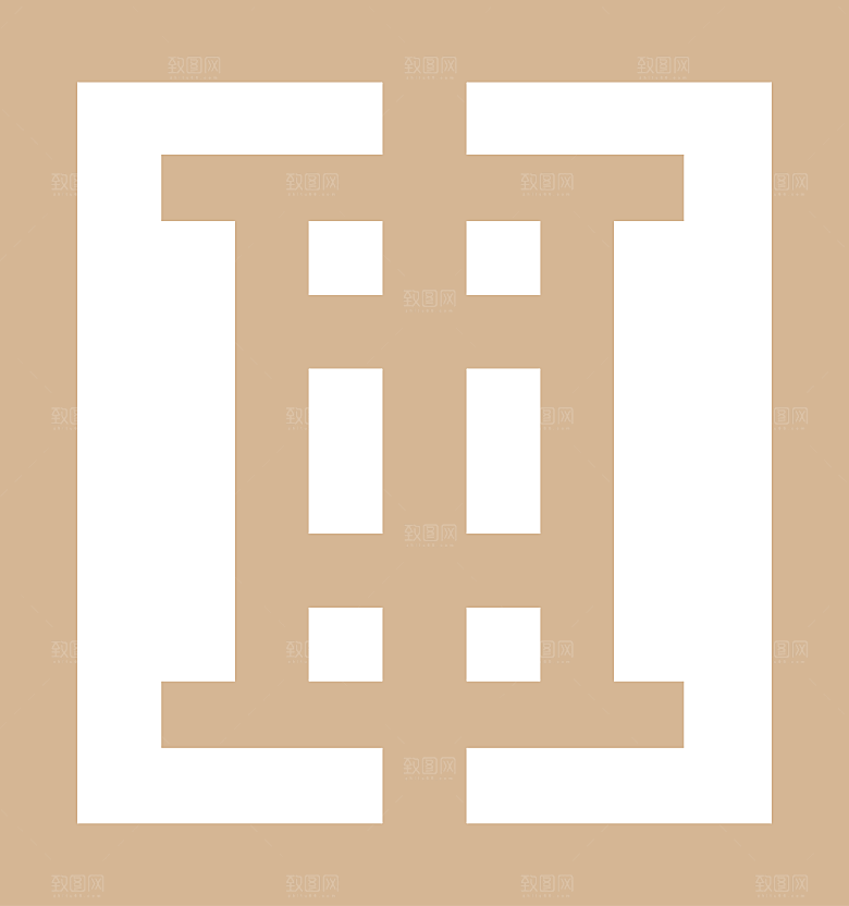 中国风中式古典窗户花纹图案元素