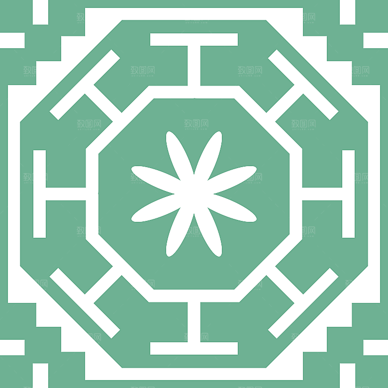 中国风中式古典窗户花纹图案元素