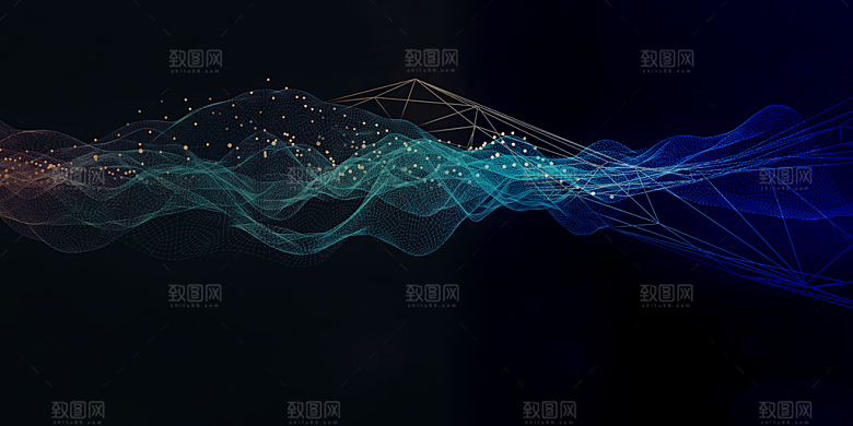简约时尚科技会议论坛背景板素材