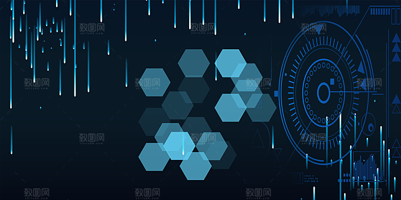 简约时尚科技会议论坛背景板素材