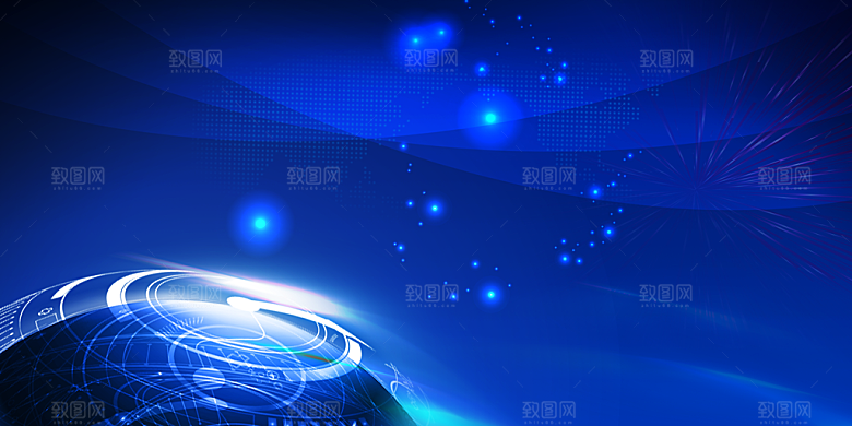 简约时尚科技会议论坛背景板素材