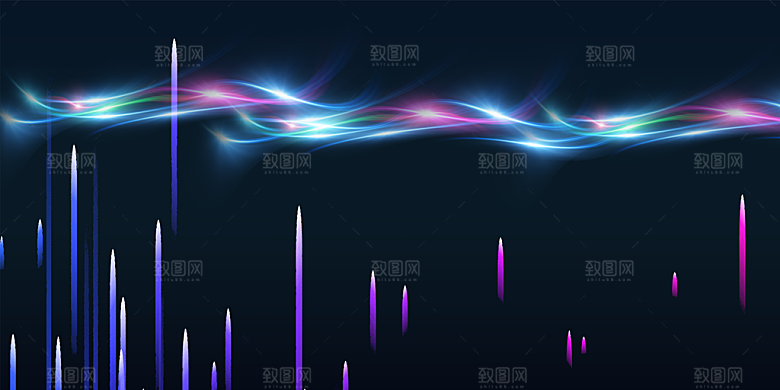 简约时尚科技会议论坛背景板素材
