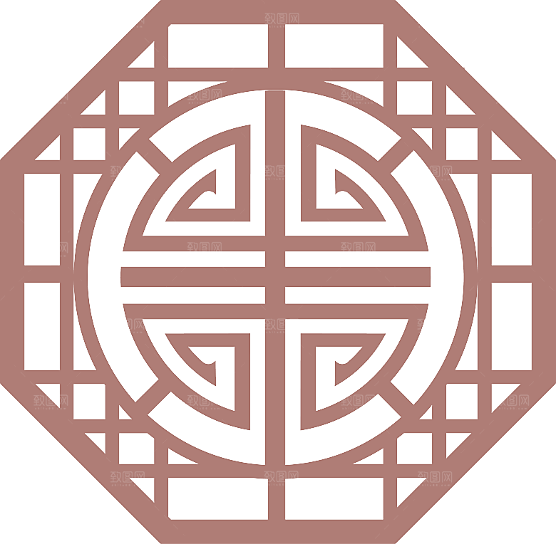 中国风中式古典窗户花纹图案元素