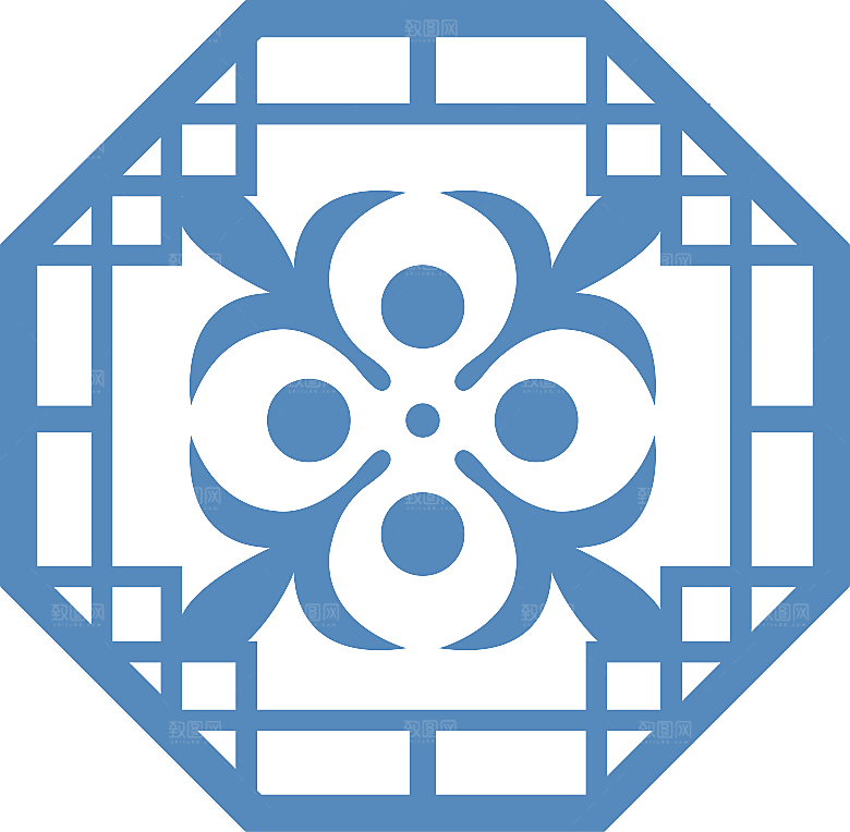 中国风中式古典窗户花纹图案元素