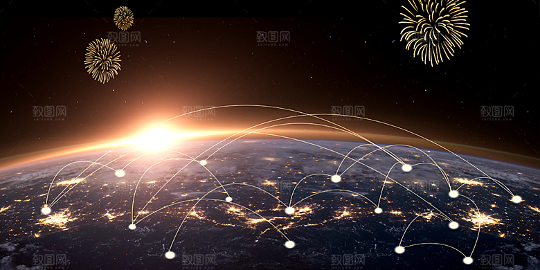 简约时尚科技会议论坛背景板素材