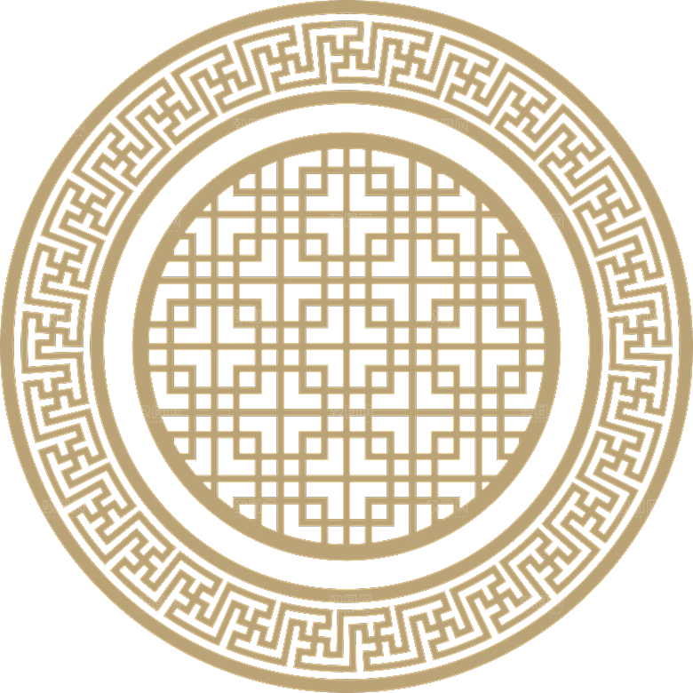中国风中式古典窗户镂空花纹图案元素