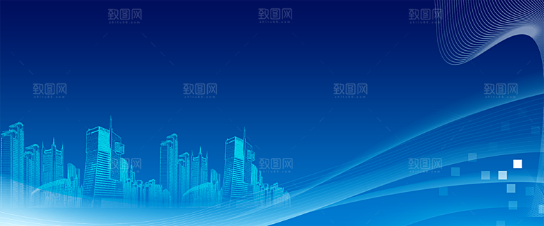简约时尚科技会议论坛背景板素材