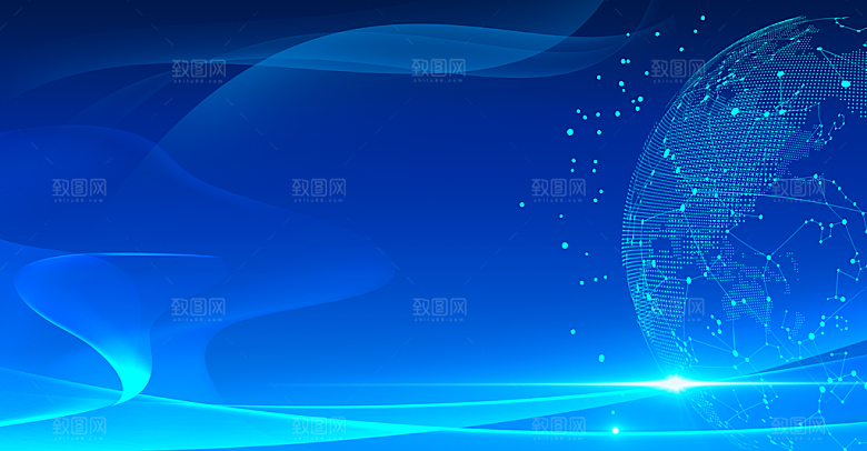 简约时尚科技会议论坛背景板素材