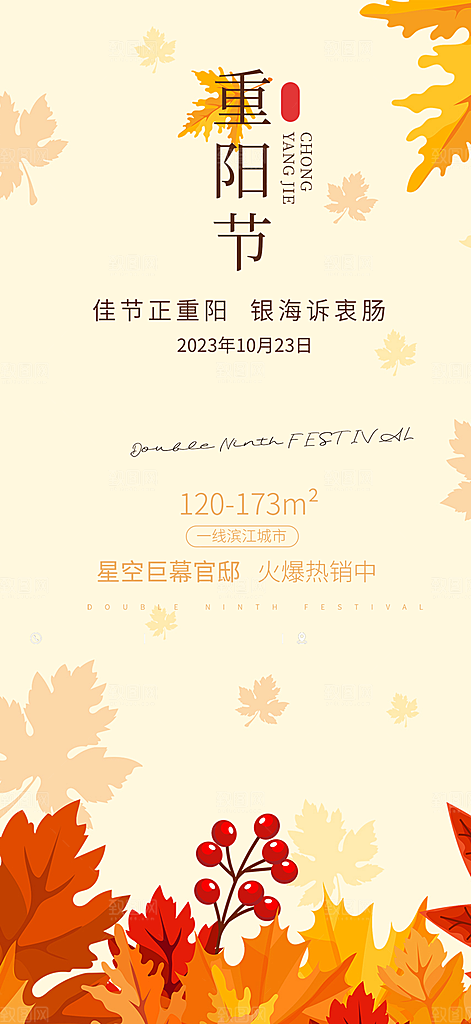 重阳节敬老宣传活动海报