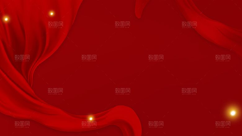 传统红色背景素材PSD