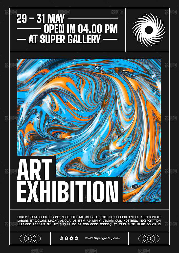 艺术展毕业展作品展活动宣传海报