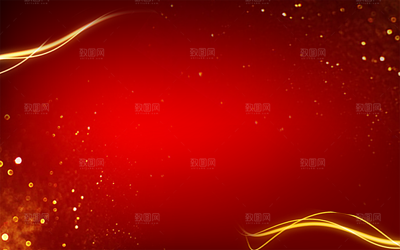 传统红色背景素材PSD