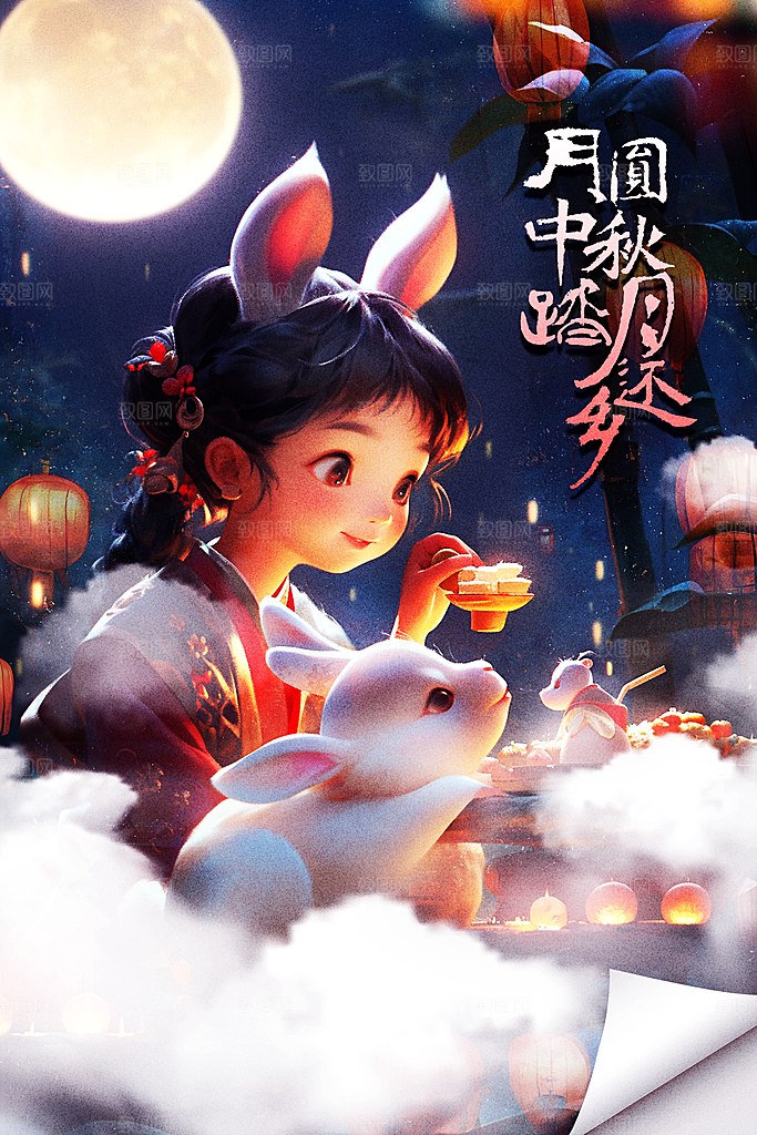 中秋节节日活动海报