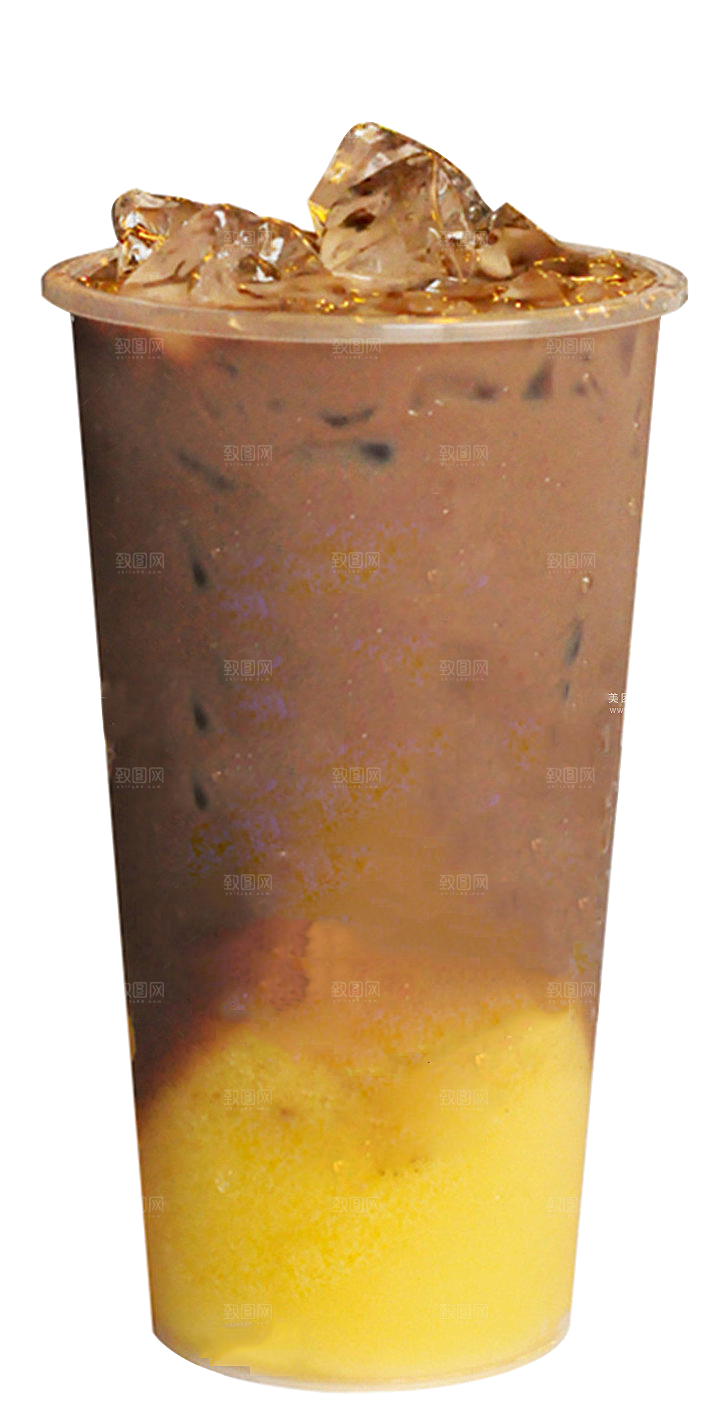果汁奶茶冷饮水果免扣元素