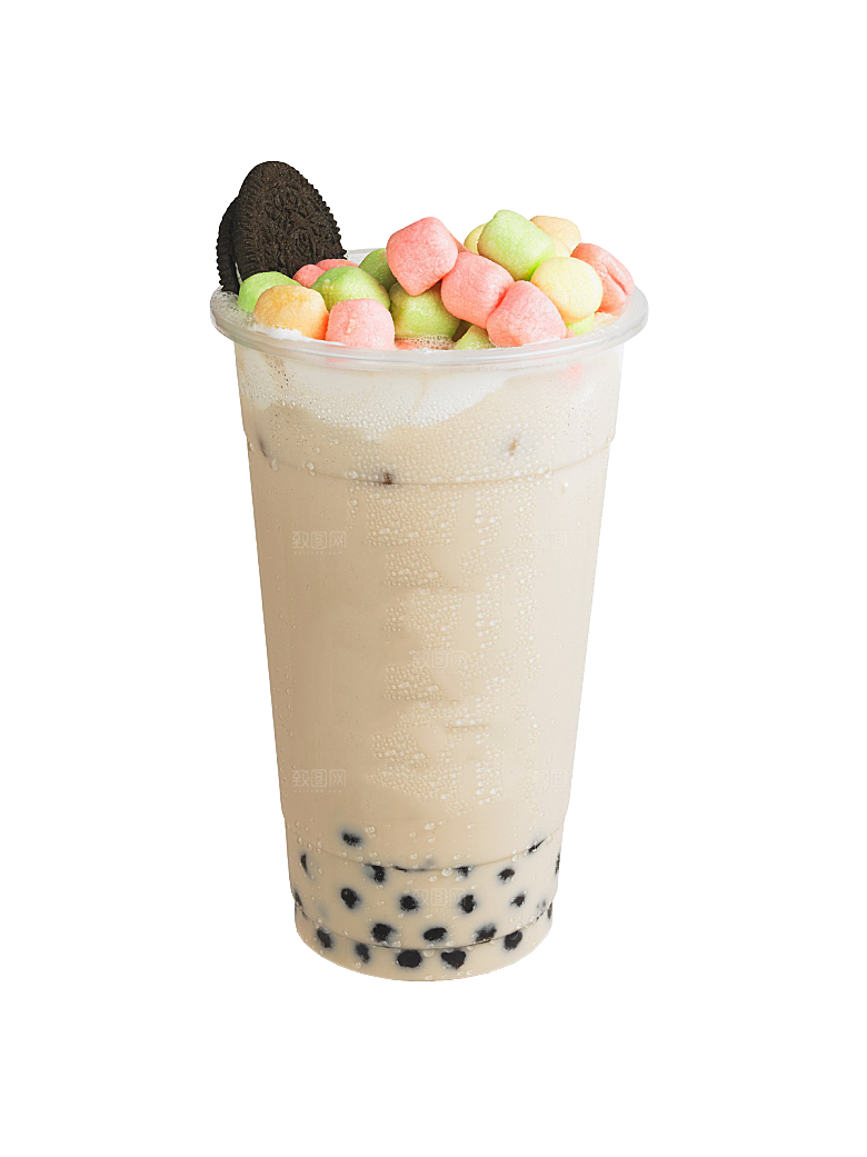 果汁奶茶冷饮水果免扣元素