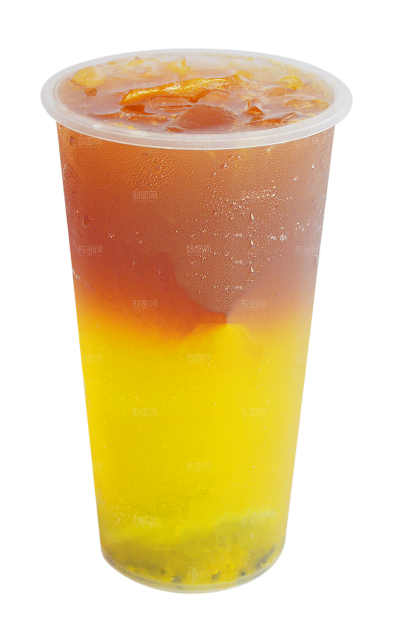 果汁奶茶冷饮水果免扣元素