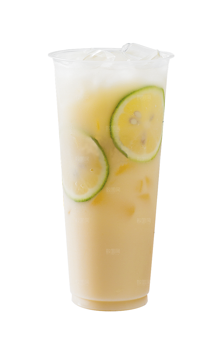 果汁奶茶冷饮水果免扣元素
