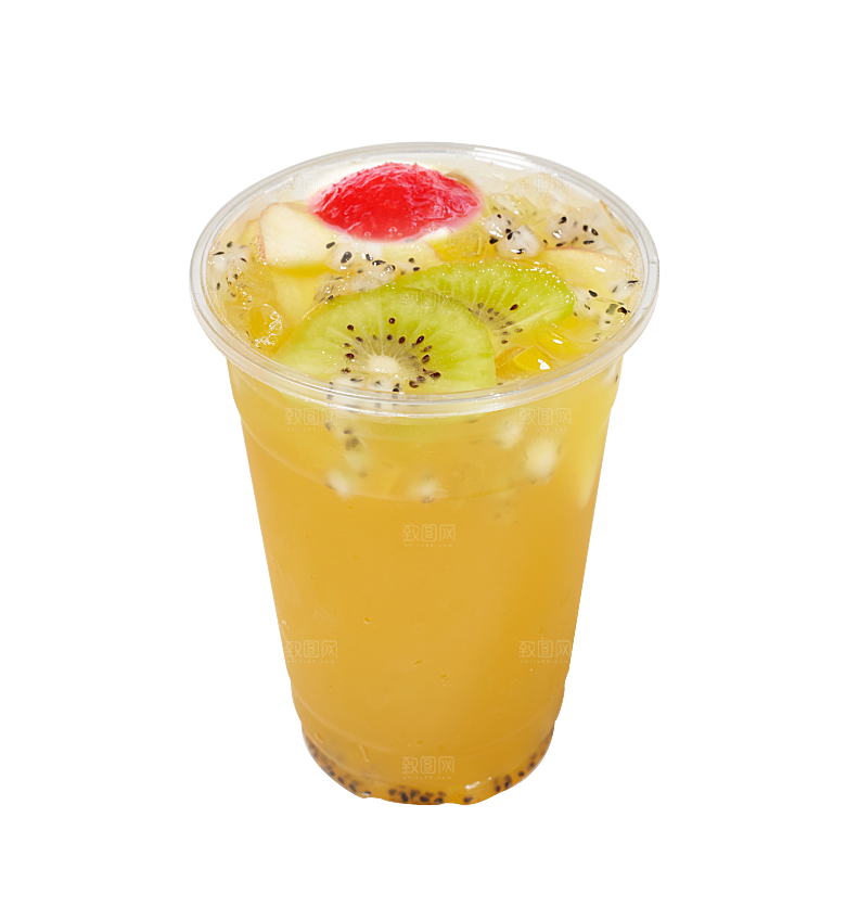果汁奶茶冷饮水果PNG素材