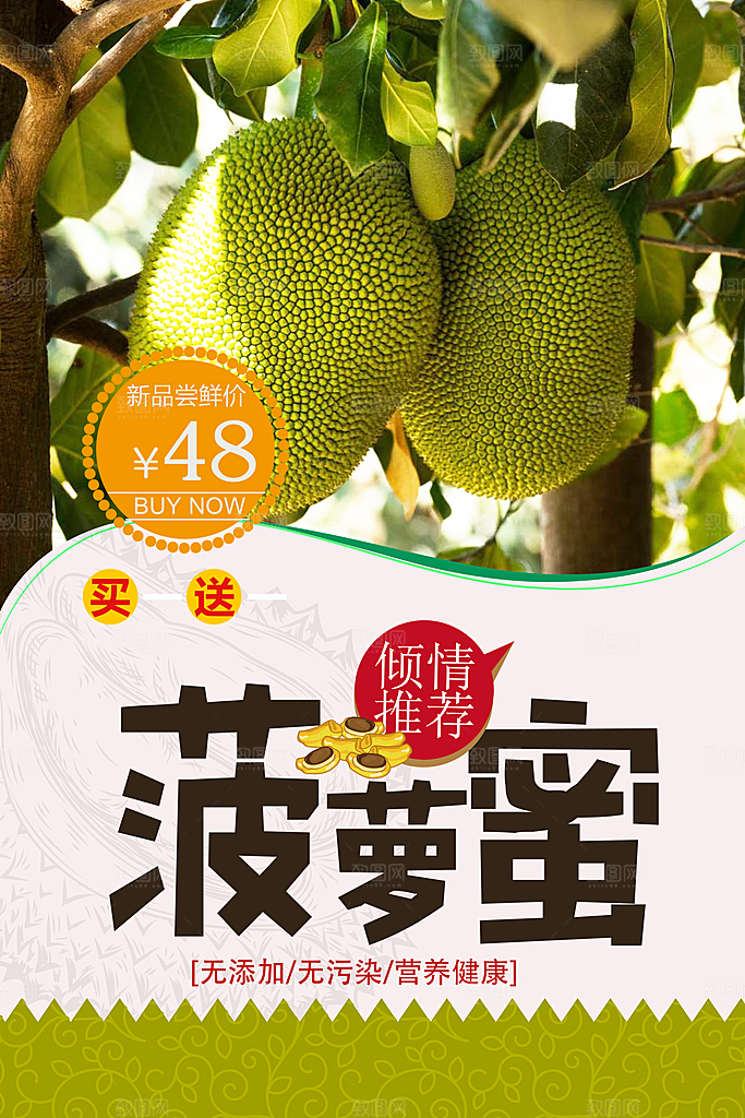 新鲜水果美味菠萝蜜