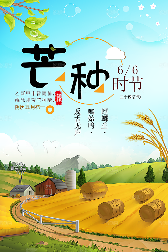 传统二十四节气芒种