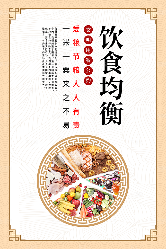 食堂文化宣传海报设计海报