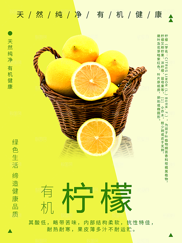 天然有机水果柠檬