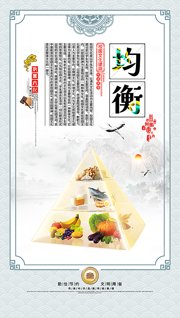 食堂文化宣传海报设计