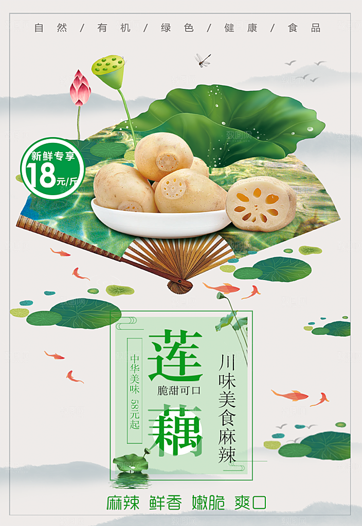 自然有机绿色莲藕