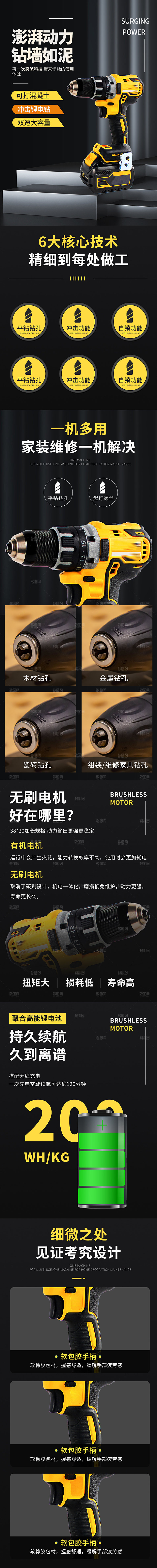 家用五金电动工具电商详情页