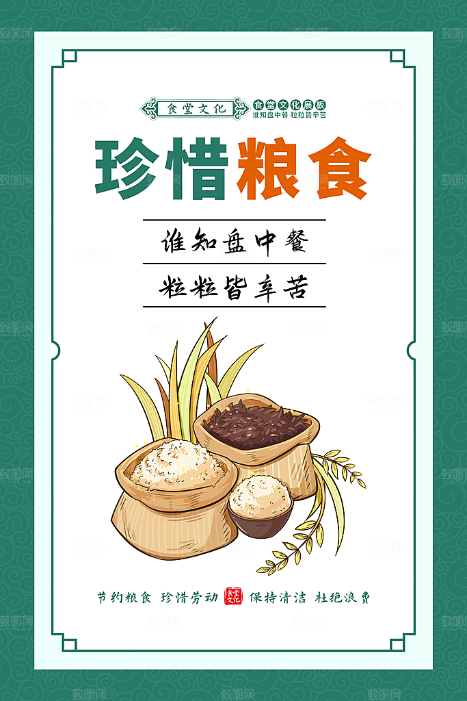 食堂文化宣传海报设计