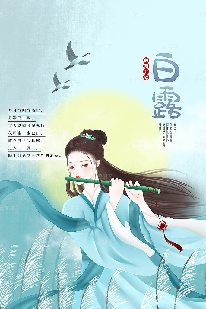 白露节气传统活动海报